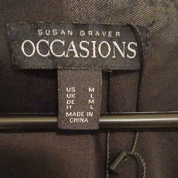 Susan Graver Dark Green Long Sleeve Dress - Picture 2 of 7